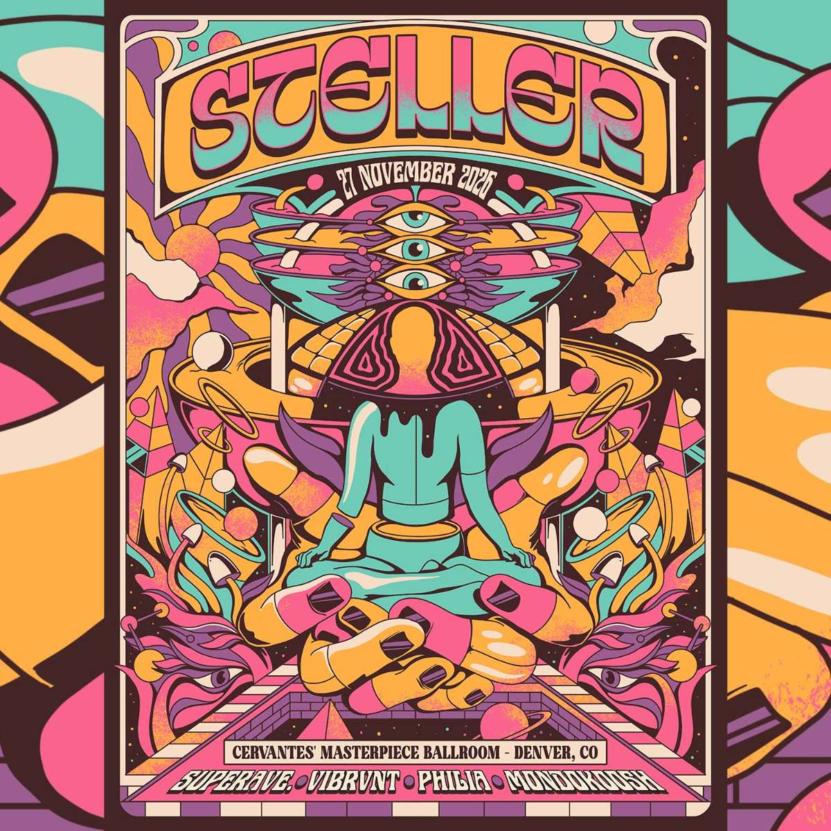 Steller w/ SuperAve., Vibrvnt, Philia, Mondokoosh